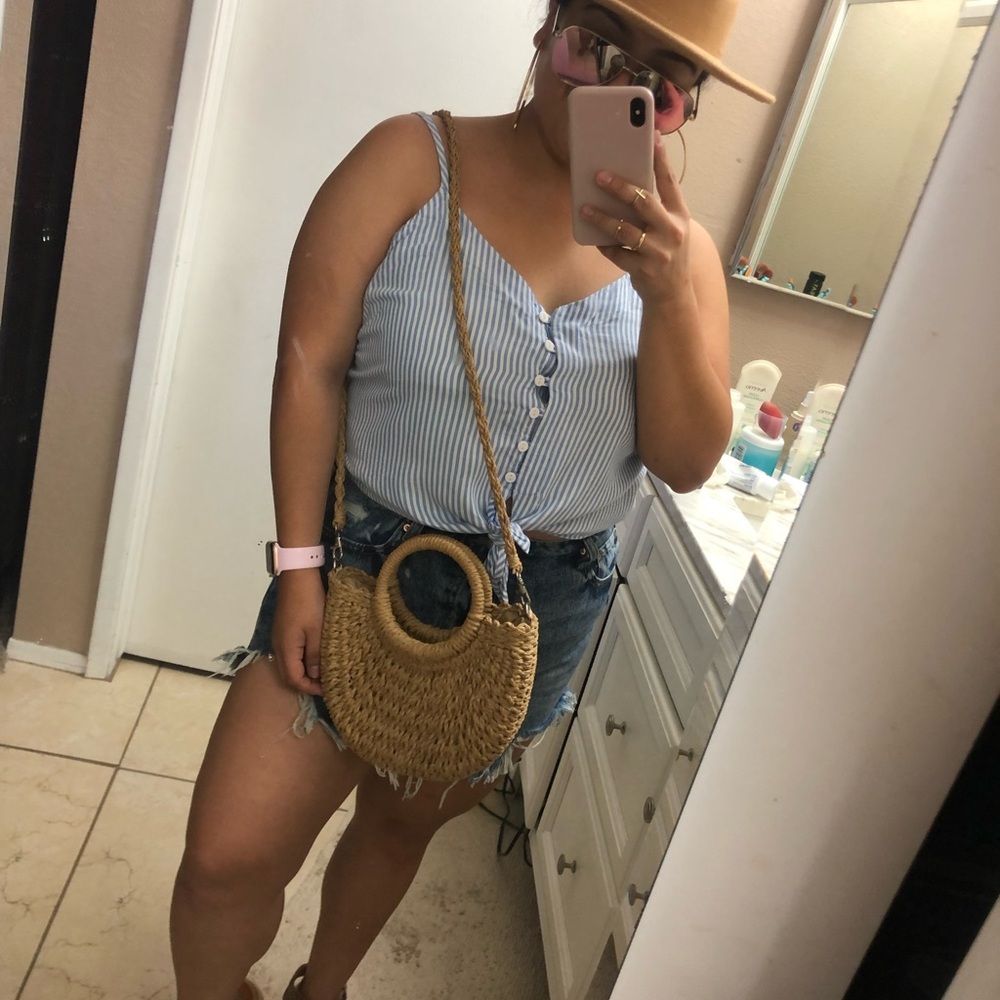 Striped Blue Tank Top
